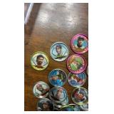 Plastic Case Filled With Topps Coins, Lota of Stars