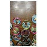 Plastic Case Filled With Topps Coins, Lota of Stars