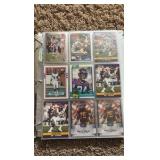 Minnesota Vikings Football Card Binder With Lots of Vikings Cards