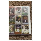 Minnesota Vikings Football Card Binder With Lots of Vikings Cards