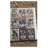 Minnesota Vikings Football Card Binder With Lots of Vikings Cards