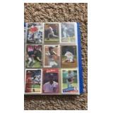 Minnesota Twins Baseball Card Binder Filled With Twins Cards