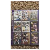 Minnesota Vikings Football Card Binder Filled With Vikings Cards