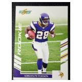 2007 Score NFL Adrian Peterson Minnesota Vikings Rookie Football Card No. 341