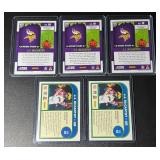 5-Card NFL 2024 J.J. McCarthy Minnesota Vikings Rookie Football Card Lot