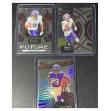 3-Card NFL 2023 Jordan Addison Minnesota Vikings Rookie Football Card Lot