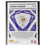 2023 NFL Optic Jordan Addison "Diamond Hands" Minnesota Vikings Rookie Football Card No. DH-JA
