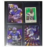4-Card NFL Adrian Peterson Insert/Parallel Minnesota Vikings Football Card Lot