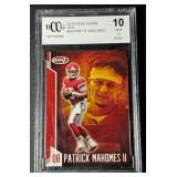 Patrick Mahomes BCCG 10 Kansas City Chiefs 2019 SAGE Aspire #ASPPM1  Red Graded Football Card