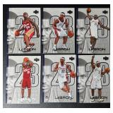 2005 6-Card Lebron James Upper Deck Rookie of the Year Partial Set Cleveland Cavaliers Basketball Card Lot