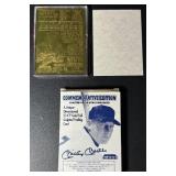 1996 Bleachers Mickey Mantle 23 Karat Gold Card (Made on a sheet on 23kt pure gold!!!) Commemorative Edition New York Yankees Baseball Card