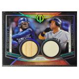 2020 Topps Tribute Ken Griffey Jr./Edgar Martinez 148/150 GAME USED Dual Relic Seattle Mariners Baseball Card #DR-GM