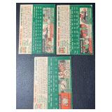 3-Card 1954 Topps Vintage Baseball Card Lot