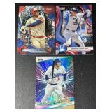 3-Card Shohei Ohtani LA Dodgers/LA Angels Baseball Card Lot