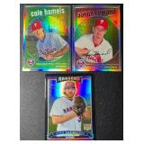 3-Card Refractor #d Baseball Card Lot