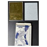 1996 Bleachers Derek Jeter 23 Karat Gold Card (Made on a sheet on 23kt pure gold!!!) Commemorative Edition New York Yankees Baseball Card