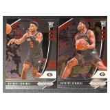 2-Card Prizm Draft Picks Anthony Edwards Rookie Minnesota Timberwolves Basketball Card Lot