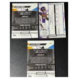 3-Card 2024 Topps Composite Randy Moss Refractor/X-Fractor Minnesota Vikings Football Card Lot