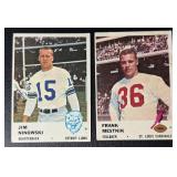2-Card 1961 Fleer Vintage Football Card Lot 