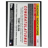 2005 Topps Pristine Legends Tony Oliva GAME USED Bat Piece Minnesota Twins Baseball Card #LT-10