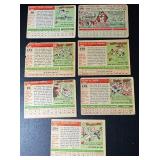 7-Card 1955/1956 Topps Vintage Baseball Card Lot
