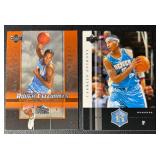 2-Card 2004 Carmelo Anthony Upper Deck Rookie Denver Nuggets Basketball Card Lot