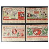 4-Card 1956 Topps Vintage Baseball Card Lot