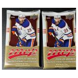 (2) 2024-2025 Upper Deck MVP Hobby Hockey Card Pack