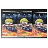 (3) 2021 Topps Chrome Tennis Hobby Pack