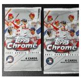 (2) 2021 Topps Chrome Update Baseball Card Pack