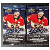 (2) 2021-2022 Upper Deck Hockey MVP Hobby Card Pack