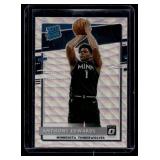 Anthony Edwards RC Wave Prizm 2020-21 Donruss Optic #151 Rated Rookie Minnesota Timberwolves Basketball Card