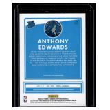 Anthony Edwards RC 2020-21 Donruss Optic #151 Rated Rookie Minnesota Timberwolves Baseball Card