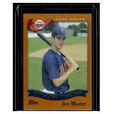 Joe Mauer RC 2002 Topps #622 Rookie Minnesota Twins Baseball Card