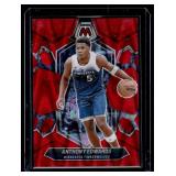 Anthony Edwards /299 2023-24 Mosaic Red #33 Numbered 045/299 Minnesota Timberwolves Basketball Card