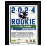 JJ McCarthy RC 2024 Score #8 Rookie Minnesota Vikings Football Card