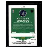 Anthony Edwards Blue Lazer Prizm 2021-22 Donruss Optic #83 Minnesota Timberwolves Basketball Card