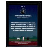 Anthony Edwards Blue Foil SP Insert 2025 Topps #8B-18 Minnesota Timberwolves Basketball Card