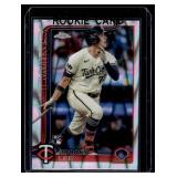 Brooks Lee Lava Refractor RC 2025 Topps Chrome #234 Rookie Minnesota Twins Baseball Card