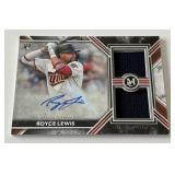 Royce Lewis RPA /149 2022 Topps Museum Collection #SWDRA-RL Numbered 104/149 Rookie Auto Minnesota Twins Baseball Card