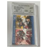 Drew Brees / Mike Alstott Graded 8 NM-MT 2001 Topps Combos Pride of Purdue #TC15 Football Card