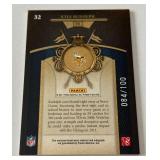 Kyle Rudolph RPA /100 2011 Crown Royale Rookie Royalty Auto Patch #32 Numbered 084/100 Minnesota Vikings Football Card