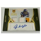 Jairus Wright RPA /49 Auto Mult-Patch 2012 Prime #135 Numbered 34/49 Rookie Minnesota Vikings Football Card
