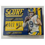 2022 Score Football Blaster Box - 6 Packs, New