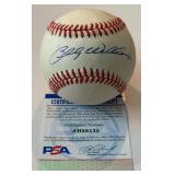 Billy Williams Auto Ball PSA COA Rawlings ONLB White Baseball