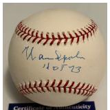 Warren Spahn Auto Ball Inscribed "HOF 73" Rawlings ONLB Baseball