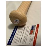 Ernie Banks Auto Bat With PSA COA Adirondack Big Stick Flame Tempered Baseball Bat