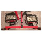 LL-FR - Commercial Electric PC500 Portable Twin-Head Quartz Halogen Work Light with Case