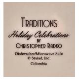 LL-TR - Christopher Radko Traditions Holiday Celebrations 40-Piece Dinnerware Set