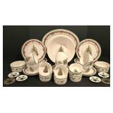 LL-TR - Christopher Radko Traditions Holiday Celebrations Dinnerware Set with Serving Pieces